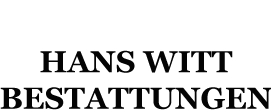 Logo Hans Witt Bestattungen